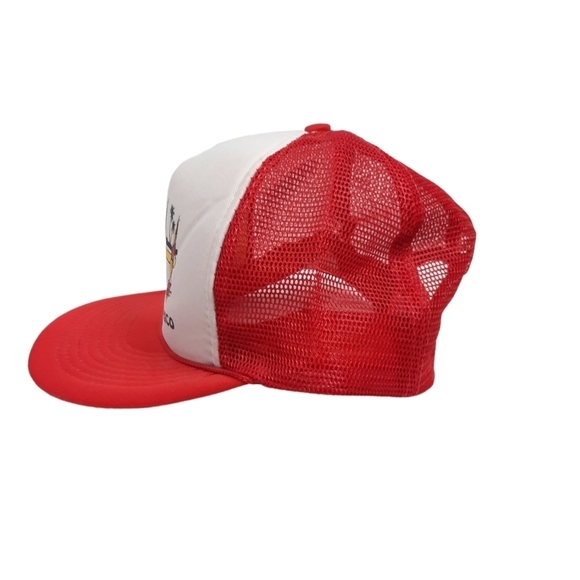 Vintage 80s Puerto Rico Snap Back Foam Trucker Hat Baseball Cap - Picture 4 of 10